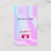 ホログラフィック – ソーシャルメディアQRコード名刺 名刺 (裏面)