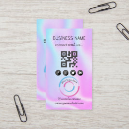 ホログラフィック – ソーシャルメディアQRコード名刺 名刺