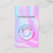 ホログラフィック – ソーシャルメディアQRコード名刺 名刺 (裏面)