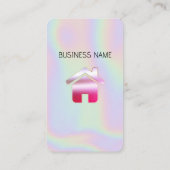 ホログラフィック – ソーシャルメディアQRコード名刺 名刺 (裏面)