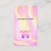 ホログラフィック – ソーシャルメディアQRコード名刺 名刺 (裏面)