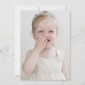 ホログラフィック バタフライ バースデー インビテーション (裏面)