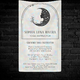 ホログラフィック ボホ アーチ セレストル クレセント ムーン 横断幕