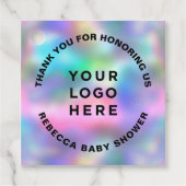 ホログラフィック モダン サンクス ユニーク フェイバータグ (正面)