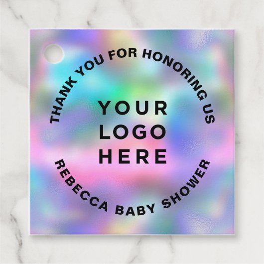 ホログラフィック モダン サンクス ユニーク フェイバータグ (正面)