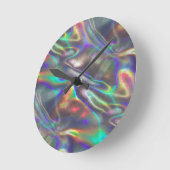 ホログラフィック ラウンド壁時計 (傾斜)