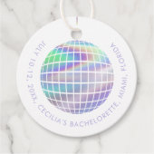 ホログラフィック ラスト ディスコ ブライズメイド フェイバータグ (正面)