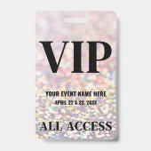 ホログラフィック+ラメ イベントVIP バッジ (裏面)