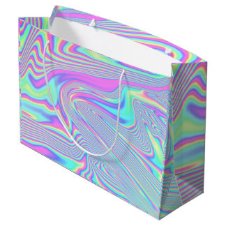ホログラフィック ラージペーパーバッグ