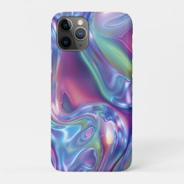 ホログラフィック・リキッドメタル・グラデーション・オーラ調デザイン iPhone 11 PROケース