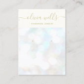 ホログラフィック《写真》ぼけ味イヤリングディスプレイ名刺 名刺 (正面)