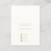 ホログラフィック《写真》ぼけ味イヤリングディスプレイ名刺 名刺 (裏面)