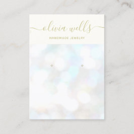 ホログラフィック《写真》ぼけ味イヤリングディスプレイ名刺 名刺