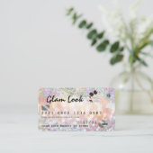 ホログラフィック《写真》ぼけ味メークアップアーティストMUAクレジットカード 名刺 (スタンド正面)