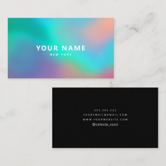 ホログラフィック 名刺 (正面/裏面)