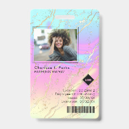 ホログラフィック |社員の写真ID会社のセキュリティ バッジ