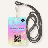 ホログラフィック |社員の写真ID会社のセキュリティ バッジ (裏面ランヤード)