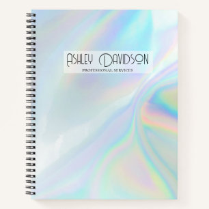 ホログラフィック, holographic   モダン Glam Business Notebook ノートブック