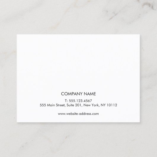 ホログラフィックAfterCare for Lash Extensions 名刺 (裏面)