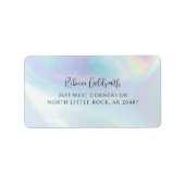 ホログラフィックBusiness Officeの郵送先住所 ラベル (正面)