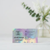 ホログラフィックopal名刺 名刺 (スタンド正面)