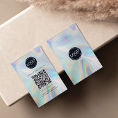 ホログラフィックQRコードソーシャルメディアWebサイト 名刺