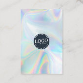 ホログラフィックQRコードソーシャルメディアWebサイト 名刺 (裏面)