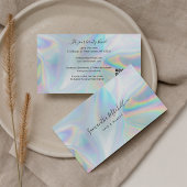 ホログラフィックQRコードビューティシアンメイクアップアーティスト 名刺