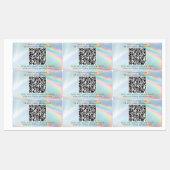 ホログラフィックQRコード事業名カスタム ラベル (シート)