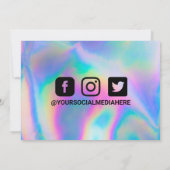 ホログラフィックSMBメディアインサート サンキューカード (裏面)