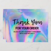 ホログラフィックSMBメディアインサート サンキューカード (正面/裏面)