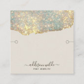 ホログラフィッモダンクグラムグリッターブレスレットディスプレイ スクエア名刺 (正面)