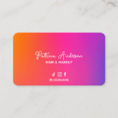 ホログラフィッモダンクサロン&スパロイヤリティカード 名刺 (正面)