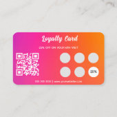 ホログラフィッモダンクサロン&スパロイヤリティカード 名刺 (裏面)