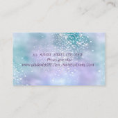 ホログラフィッモダンクダイヤモンドInstagramソーシャルメディア 名刺 (裏面)