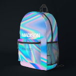 ホログラフィパーソナライズされたックのレインボー波名 プリントバックパック<br><div class="desc">このテンプレートで自分のバックパックを作クール成する。パーソナリユニークゼーションと最先端のテクノロジを組み合わせたトレンディーアクセサリ。このバッグはホログラフィックレインボー波デザインを備えており、人目を引き、視覚的に魅力的である。所有者の名前がバックパックに印刷され、他のバックパックとは別のパーソナルtouchが追加される。バックパックは、本、ラップトップ、その他の必需品を保護する耐久性の高い材料で作られている。また、調節可能なストラップと団体や組織のための複数のポケットを持っている。全体的に、このバックパックスタイリッシュは、ステートメントを作り、クリエイティブ方法で彼らの名前を表示することを探している誰にとっても機能的な選択である。</div>