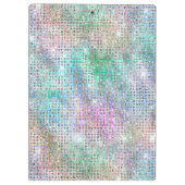 ホログラフィパーソナライズされたックグリッター クリップボード (裏面)