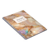 ホログラフィパーソナライズされたック樹脂アルコールインクスパイラル ノートブック (右側)