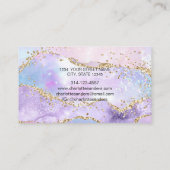 ホログラフィフェイクックな石シック 名刺 (裏面)