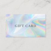 ホログラフィフェイクックのギフト証書 名刺 (正面)