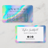 ホログラフィフェイクックエレガントロイヤリティカード 名刺 (正面/裏面)