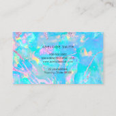 ホログラフィフェイクックオパールピンクターコイズ 名刺 (裏面)