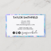 ホログラフィフェイクックカスタム名刺 名刺 (裏面)