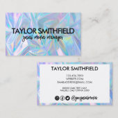 ホログラフィフェイクックカスタム名刺 名刺 (正面/裏面)