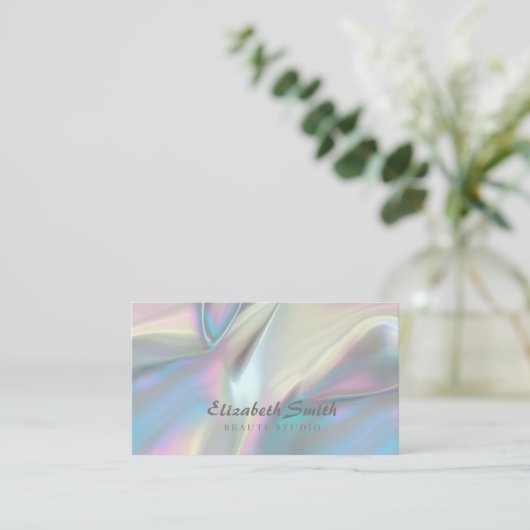 ホログラフィフェイクックカメレオン名刺 名刺 (スタンド正面)