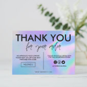 ホログラフィフェイクックカラーありがとうメディア挿入 (スタンド正面)