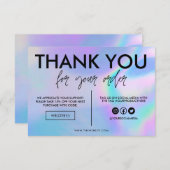 ホログラフィフェイクックカラーありがとうメディア挿入 (正面/裏面)