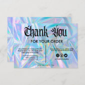 ホログラフィフェイクックカラーありがとうメディア挿入 (正面/裏面)