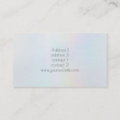 ホログラフィフェイクックグリッター幾何学的デザイン 名刺 (裏面)