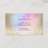 ホログラフィフェイクックグリッター流体大理石 名刺 (裏面)